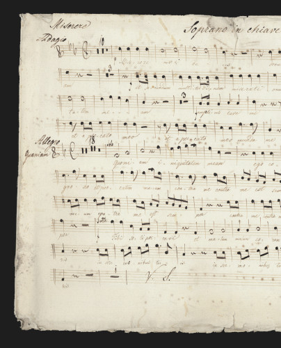 Miserere mei Deus secundum. Salmo 50. 4Vv, Coro 4Vv, orch. Si bem