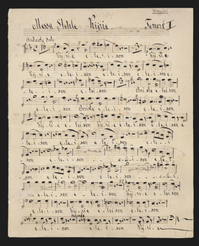 Messe. Coro 4Vv (2Tv, 2Bv), orch. Fa