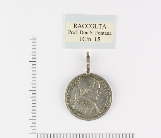 Sec. XIX inizio-metà ca., Medaglia papale memorativa "ostensiva", Stato Pontificio