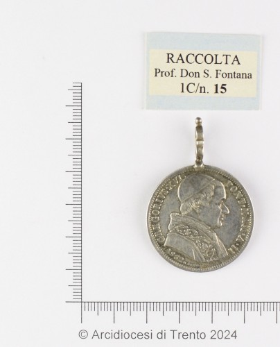 Sec. XIX inizio-metà ca., Medaglia papale memorativa "ostensiva", Stato Pontificio