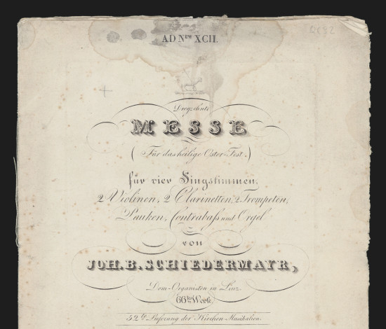 Messe. 4Vv, orch. Op.66