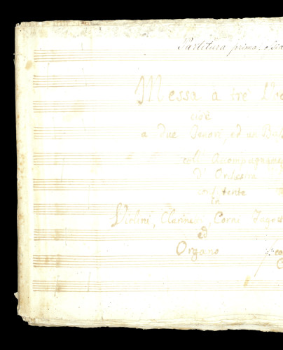 Messe. 4Vv, Coro 4Vv, orch. Re