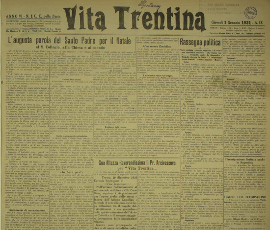 Vita Trentina, VI (1931)