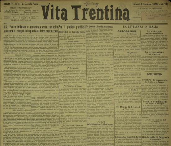 Vita Trentina, IV (1929)