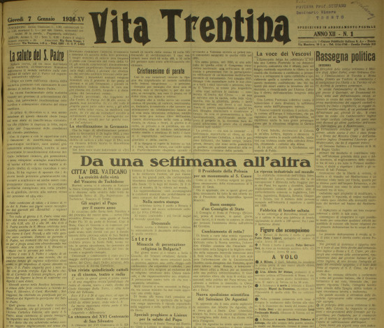 Vita Trentina, XII (1937)