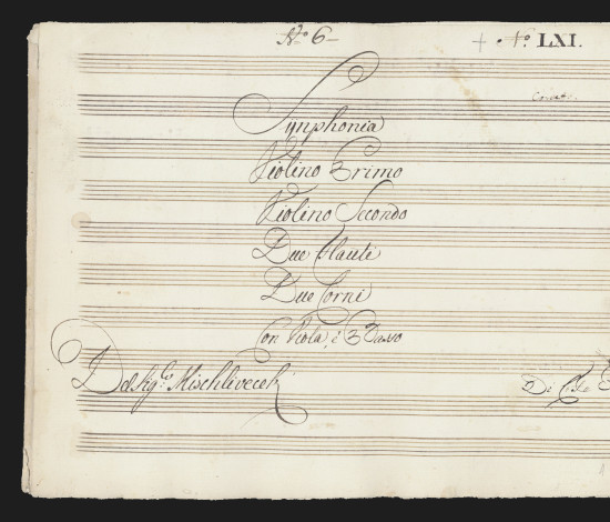 Sinfonie. orch. n.6, Re