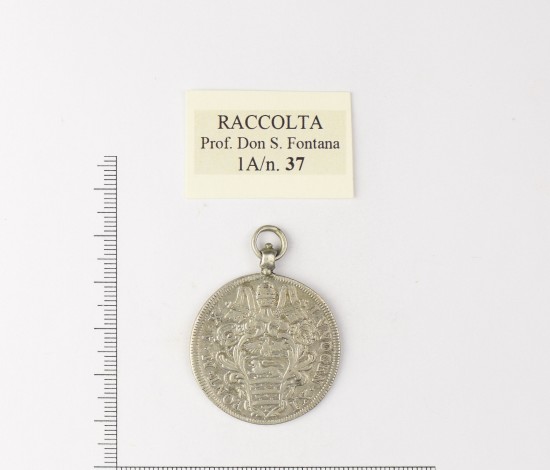 Sec. XIX inizio-metà ca., Medaglia papale memorativa "ostensiva", Stato Pontificio