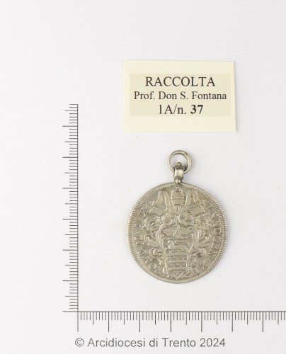 Sec. XIX inizio-metà ca., Medaglia papale memorativa "ostensiva", Stato Pontificio