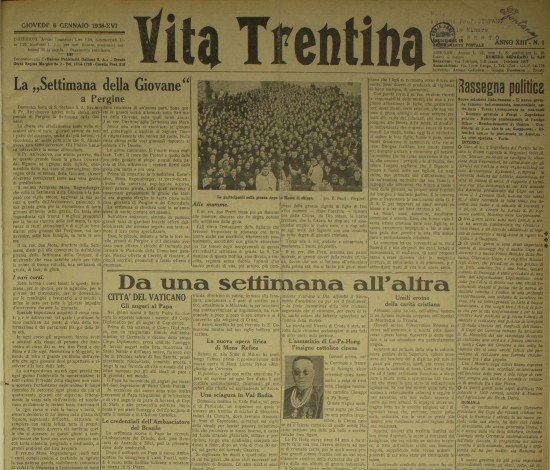 Vita Trentina, XII (1938)