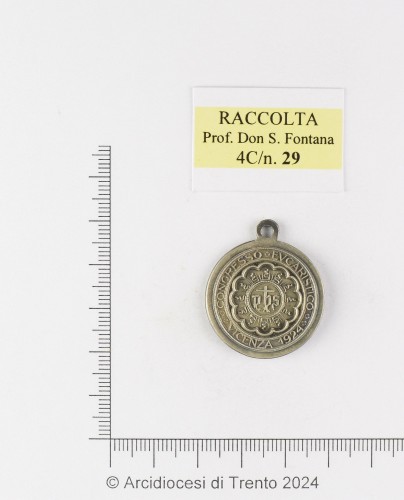 Sec. XX, Medaglia devozionale, Congresso Eucaristico