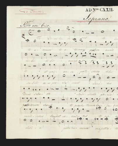 Te Deum laudamus. Inno. 4Vv, orch