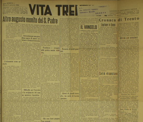 Vita Trentina, XVIII (1944)