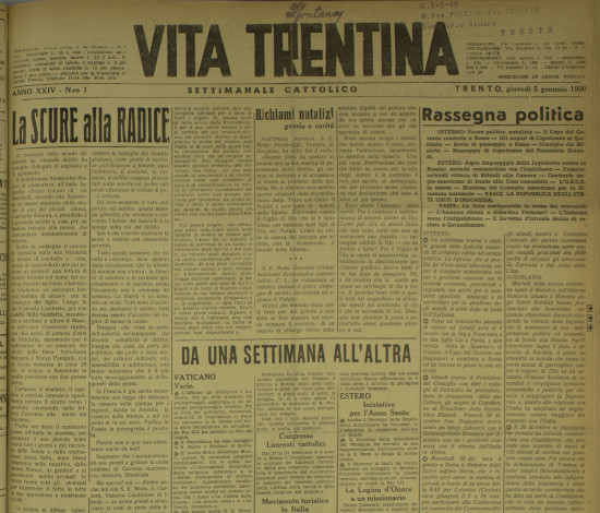 Vita Trentina, XXIV (1950)