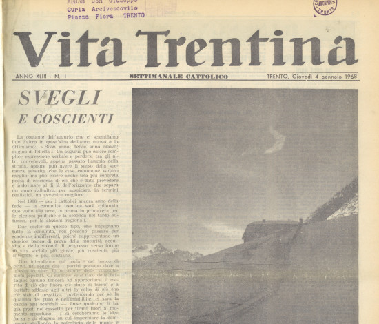 Vita Trentina, XLIII (1968)