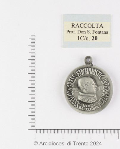 Sec. XX, Medaglia devozionale, Congresso Eucaristico